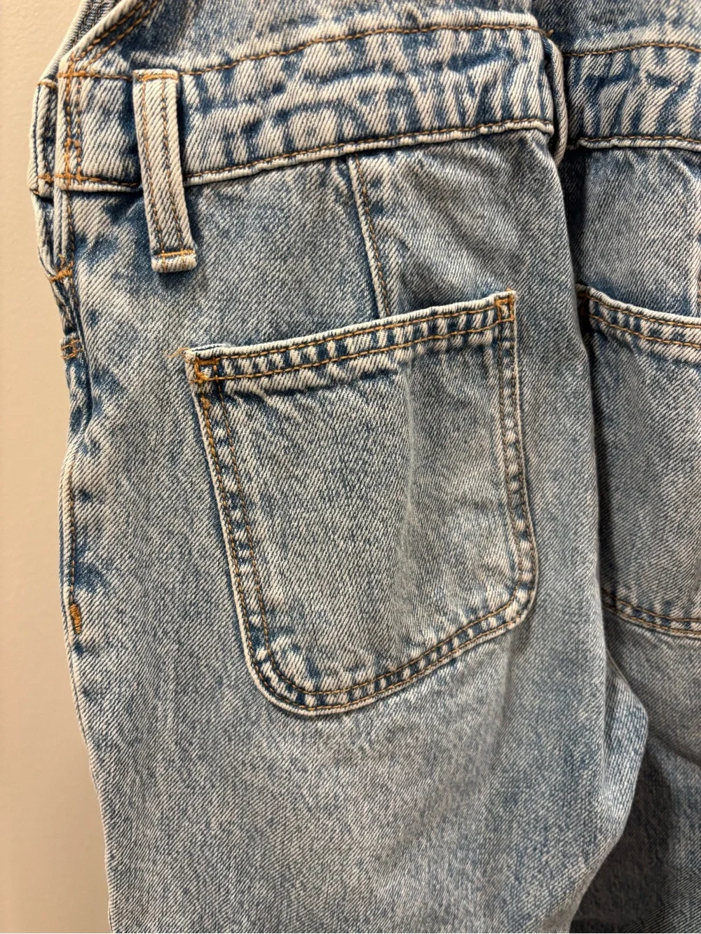 Old Navy Light Blue Denim Overalls Romper